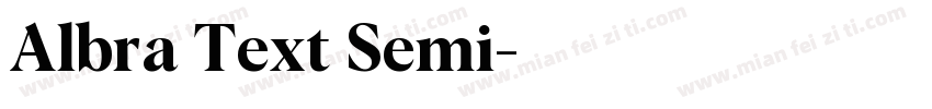Albra Text Semi字体转换